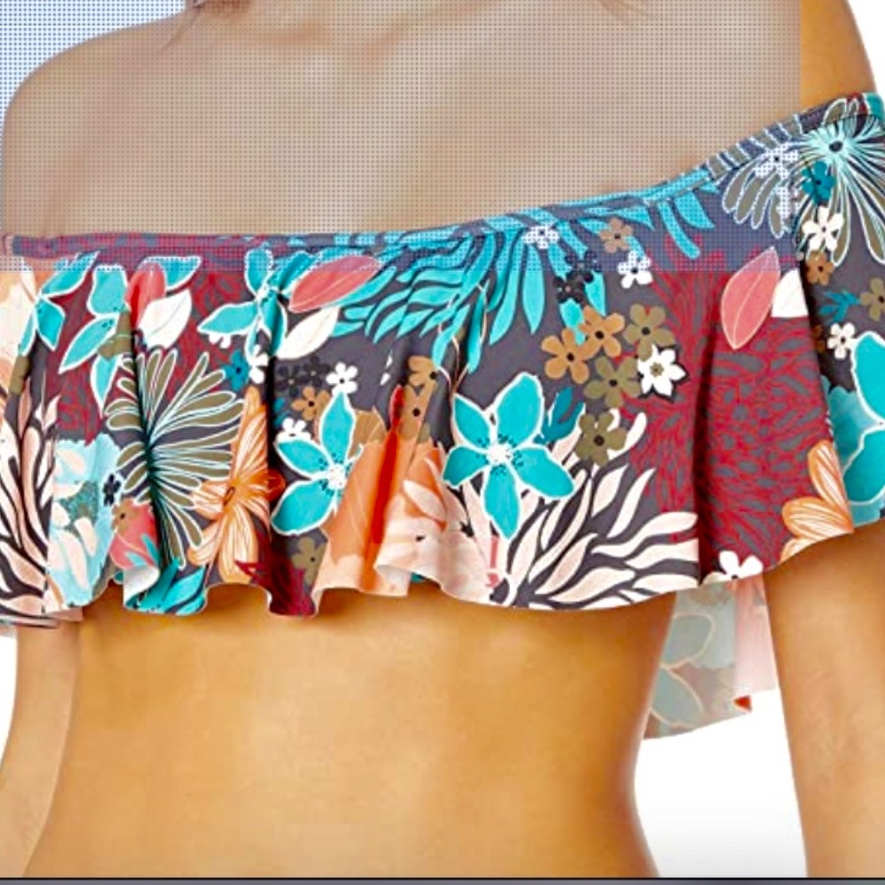 Vince Camuto Off the Shoulder Bathing Suit Top - Picture 2 of 10